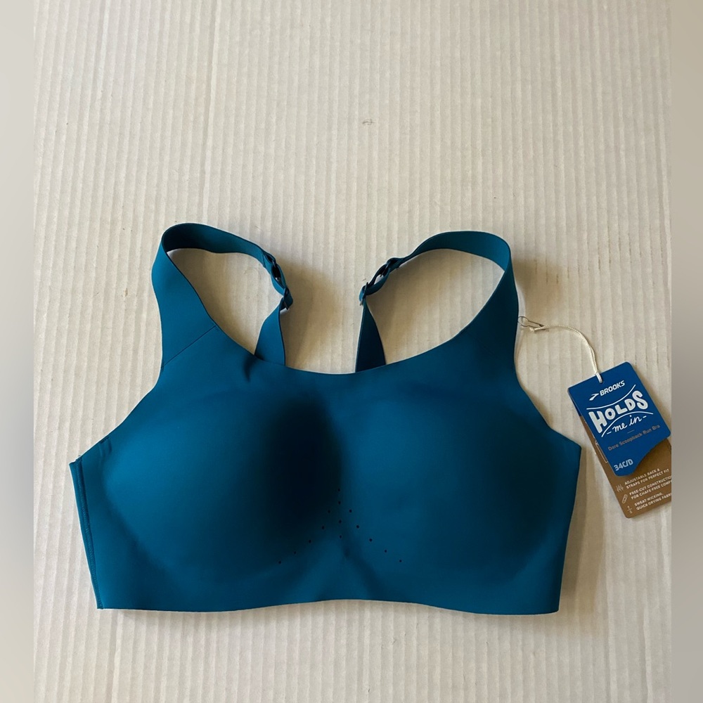 Brook Dare Scoop Sports Bra Teal Size 34 C/D